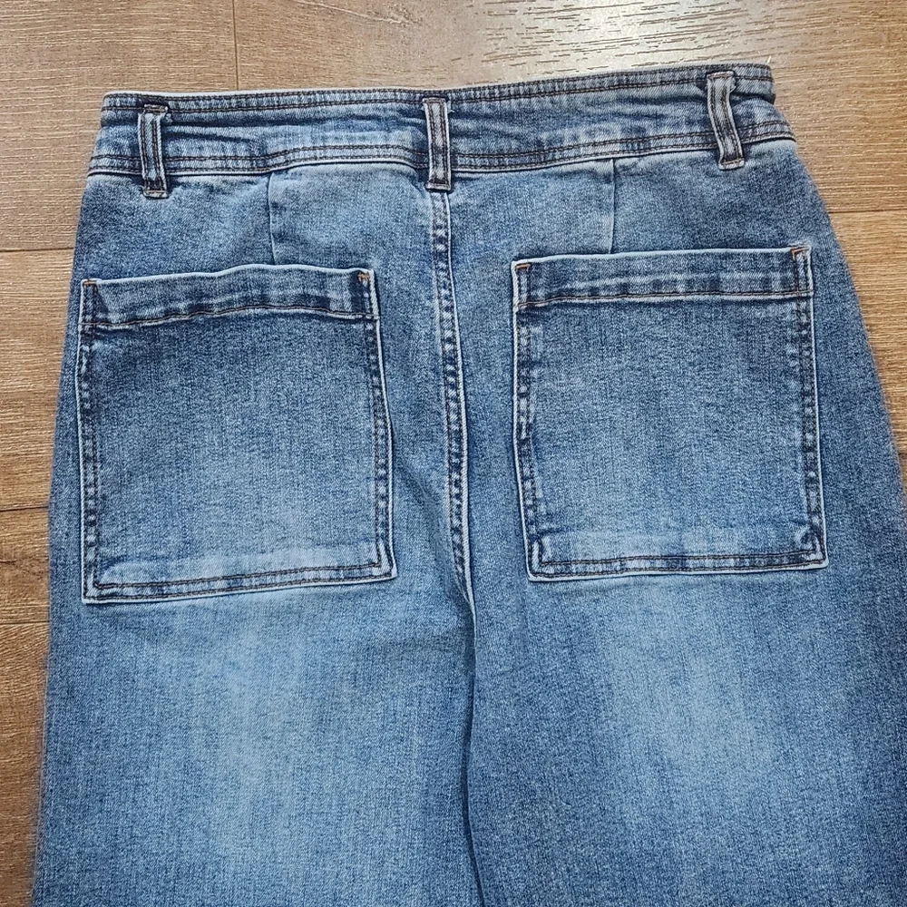 Oat New York Women's Wide Leg Jeans 10/30 Normcore Minimal Casual Preppy - Picture 7 of 7
